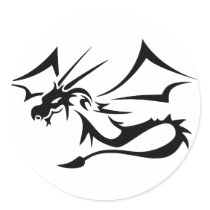 Lambton the Black Dragon Sticker