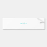 Lamby Bumper Sticker