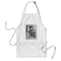 Lame Bear - Letter L - Vintage Teddy Bear Aprons