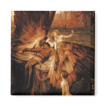 Lament for Icarus by Herbert Draper Fridge Magnet