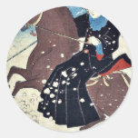 L'Amérique par Utagawa, Hiroshige Ukiyoe Autocollants