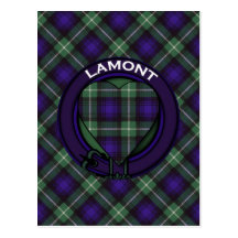 Lamont Scottish Tartan Post Card