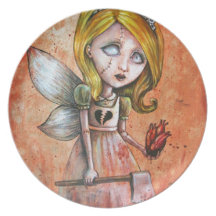 L'amour blesse la princesse foncée de vampires de  assiettes