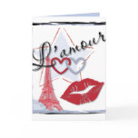 L'amour Blue Valentine's Card