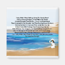 L'amour d'une mouette par Audra Magnets Pour Réfrigérateur