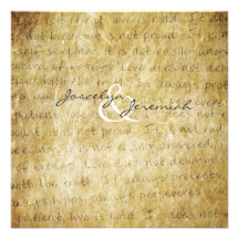 L'amour est faire-part de mariage vintage patient