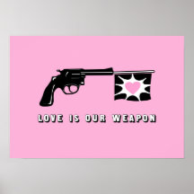 L'amour est notre copie d'arme poster