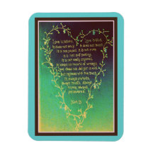 l'amour est patient… magnets en rectangle