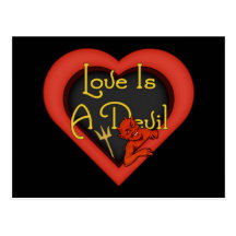 L'amour est un diable carte postale