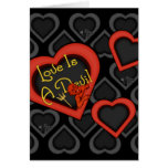 L'amour est un mélange de diable carte de vœux