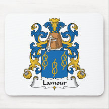 Lamour Family Crest Mouse Pads