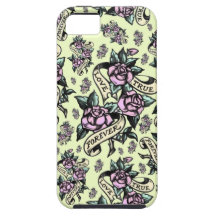 L'amour vrai tatouent pour toujours l'art de style étui iPhone 5