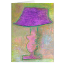 Lamp Greeting Card