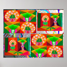 Lamp Shades - Burka Women and Barely Clad Poster