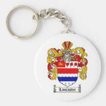 LANCASTER FAMILY CREST -  LANCASTER COAT OF ARMS KEYCHAINS