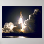 Lancement de l'effort de navette spatiale (STS-88) Affiche