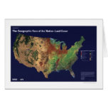 Land Cover In USA Map 1992 Greeting Cards