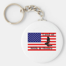 Land of milk and "Honey" Keychain