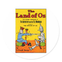 Land Of Oz Round Sticker