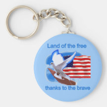 Land of the Free Tshirts and Gifts Keychain
