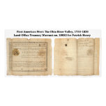 Land-Office Treasury Warrant for Patrick Henry photography