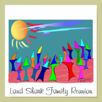 Land Sharks Family Reunion POSTER posters