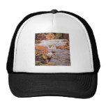 Landing a Four Pound Rainbow Trout below the Falls Hats