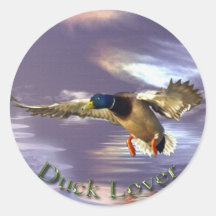 Landing Mallard Duck Drake Bird Wildlife Sticker
