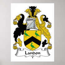 Landon Family Crest Print