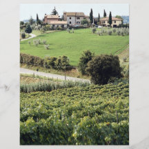 Landscape and farm, Tuscany, Italy Europe Flyers