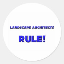 Landscape Architects Rule! Sticker