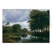 Landscape at Silkeborg, 1833 Greeting Card
