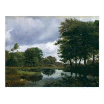 Landscape at Silkeborg, 1833 Postcard