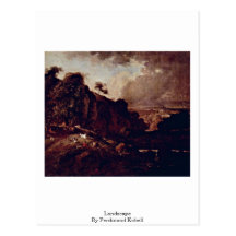 Landscape By Ferdinand Kobell Post Cards