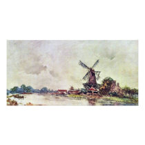 Landscape By Jongkind Johan Barthold (Best Quality Photo Greeting Card