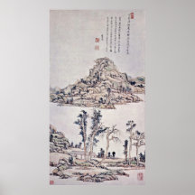 landscape by Wang Yuanqi Print
