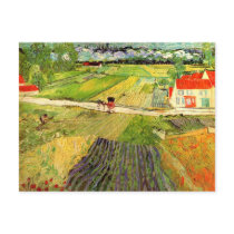 Landscape, Carriage and Train, Vincent van Gogh Post Cards