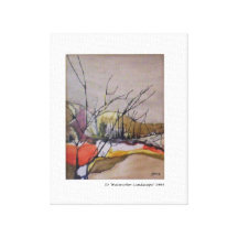 Landscape in Late Autumn Canvas Prints