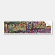 Landscape In Martinique By Gauguin Paul Bumper Stickers