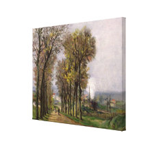 Landscape in the Ile de France, c.1878 Gallery Wrap Canvas