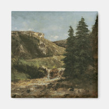 Landscape near Ornans, c.1858 Refrigerator Magnet