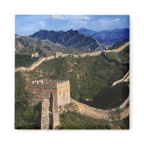 Landscape of Great Wall, Jinshanling, China Magnets