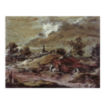 Landscape: Storm Effect, 18th century postcards