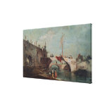 Landscape with a Canal Gallery Wrapped Canvas
