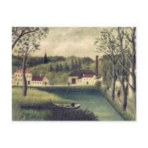 Landscape with a Fisherman, after 1886 Postcard
