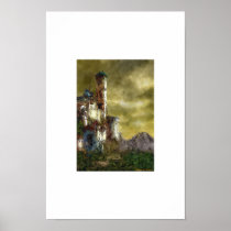 Landscape with castle III Print