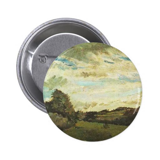Landscape with Dunes, Vincent van Gogh Pinback Button
