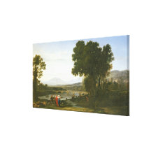 Landscape with Jacob, Laban, and Laban's Gallery Wrap Canvas