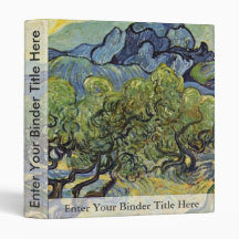 Landscape With Olive Trees By Vincent Van Gogh Vinyl Binder