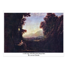 Landscape With Penitent Magdalen By Lorrain Claude Postcard